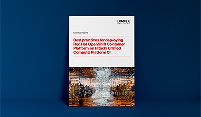 Red Hat OpenShift Container Platform on Hitachi Unified Compute Platform CI