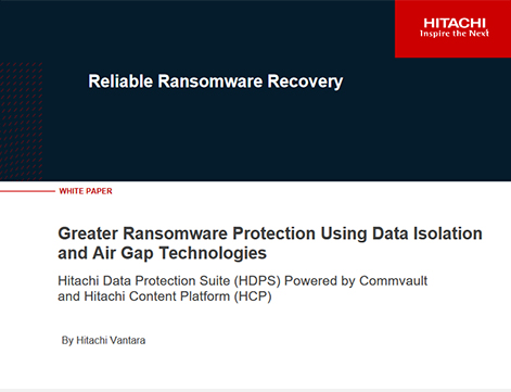 Greater Ransomware Protection Using Data Isolation and Air Gap Technologies - Whitepaper