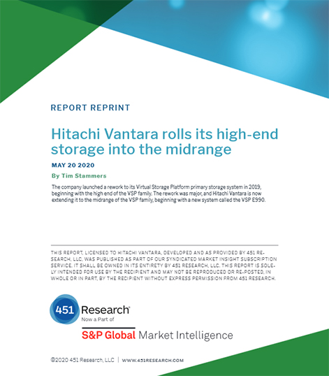 Hitachi Rolls Its High-End Storage into the Midrange - 451 Research Report Reprint