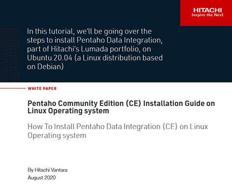 Pentaho Community Edition Installation Guide on Linux Operating System - Whitepaper
