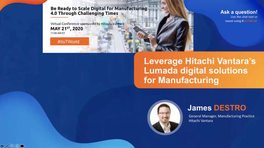 leverage Hitachi Vantara’s Lumada Digital Solutions for Manufacturing